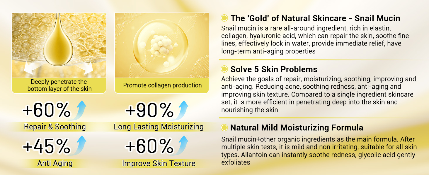 snail mucin skin care set