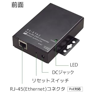 分配器・切替器 REX-ET60 Ethernet to RS-232C Converter Ethernet to RS-232C コンバーター REX-ET60｜ラトックシステム