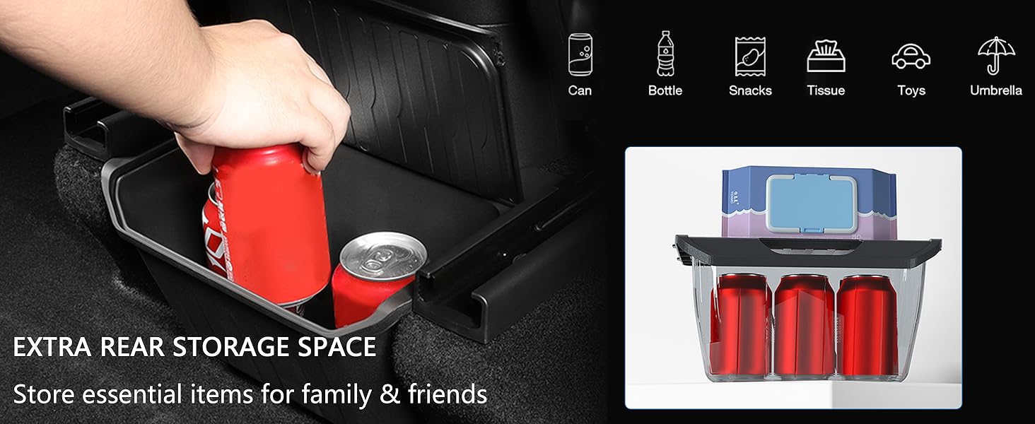 almacenamiento bajo el asiento para Tesla Model Y,almacenamiento para Tesla Model Y