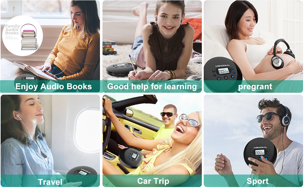 【𝟐𝟎𝟐4 𝐔𝐩𝐠𝐫𝐚𝐝𝐞𝐝】 CD Player Portable, MONODEAL Portable CD