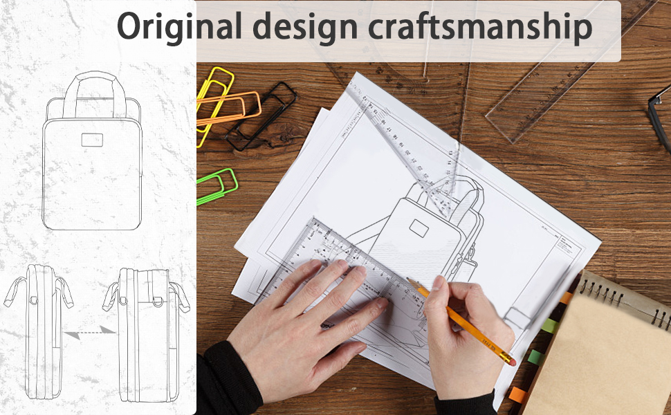 2 ZINZ 12.9-13 inch Laptop Case Shoulder Bag with Variable Capacity and Strap,Gray