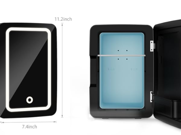 makeup car small cosmetic refrigerators beauty desk make up 6l black cooler compact desktop 