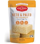 Miss Jones Baking Keto Not Cornbread Muffin Mix - Gluten Free, Low Carb, No Sugar Added, Naturall...