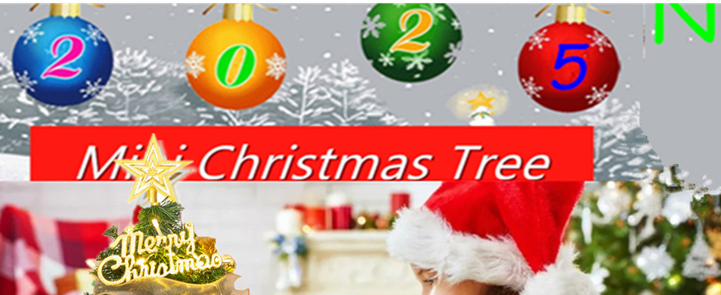 Mini Christmas Tree Small Christmas Tree with LED Lights