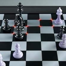 un échiquier avec une pièce d'échecs et une pièce noire et blanche