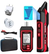 NOYAFA NF-824 Rechargeable Circuit Breaker Finder with LCD Display & GFCI Outlet Tester, 90-230V ...