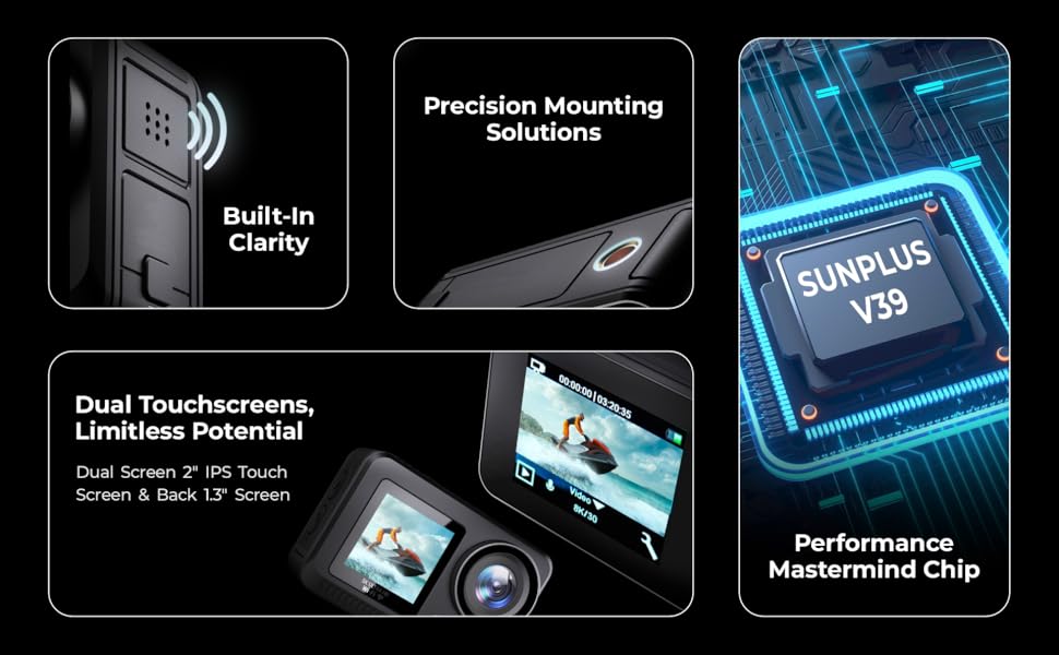 DIGITEK DAC 201 8K Ultra HD Waterproof Action Camera