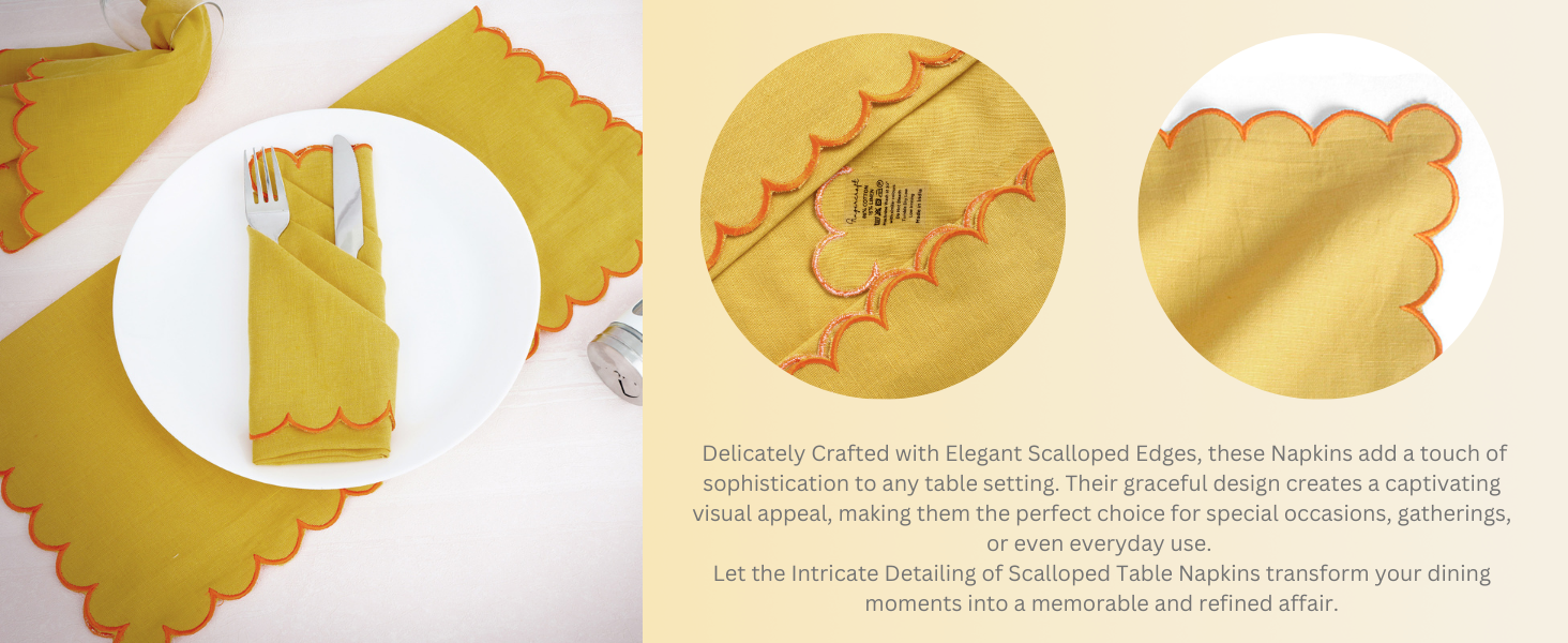 Dinner Napkins, Everyday Use, Premium Quality Cotton Linen