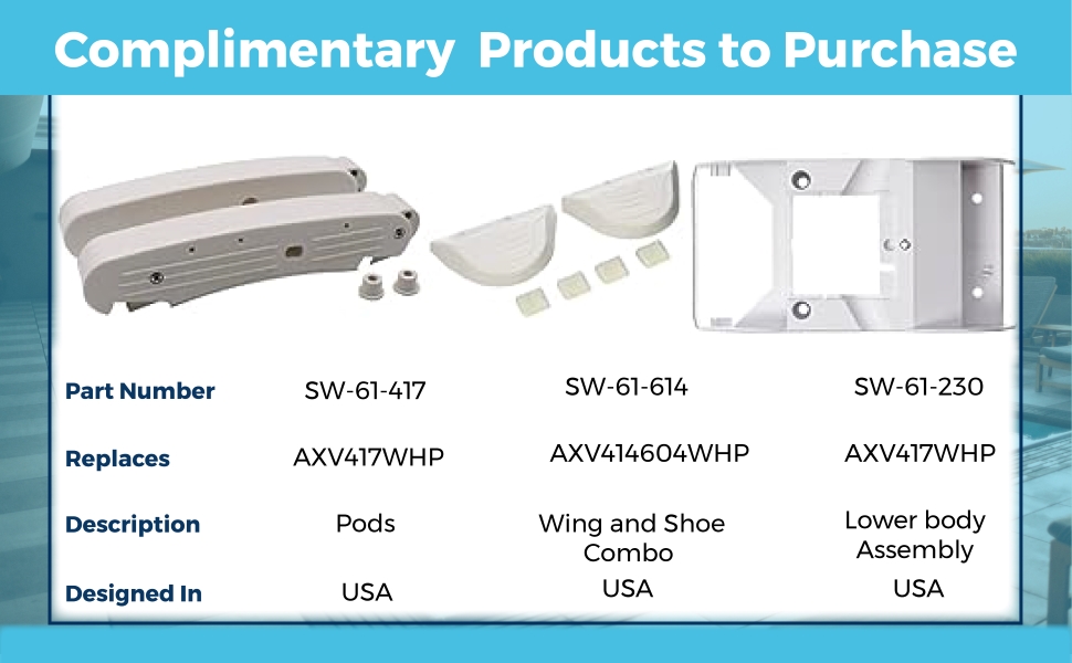 Swimables Automatic Pool Cleaner Rebuild Kit for The Hayward Navigator 925ADC and