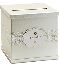 Amazon.com: Ivory Wedding Card Box, Large 10x10 White Gift