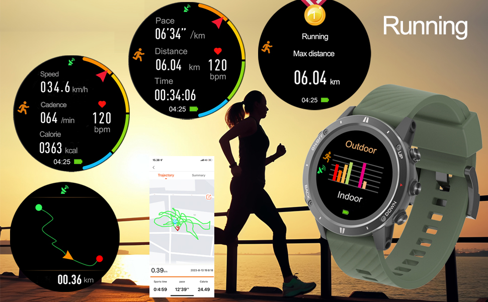 GPS running sports watch