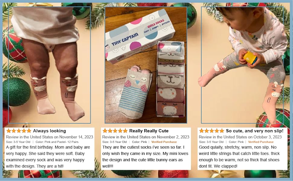 christmas gifts for one year old girl 1 year old gift for girls 1-3 baby girls non slip socks 