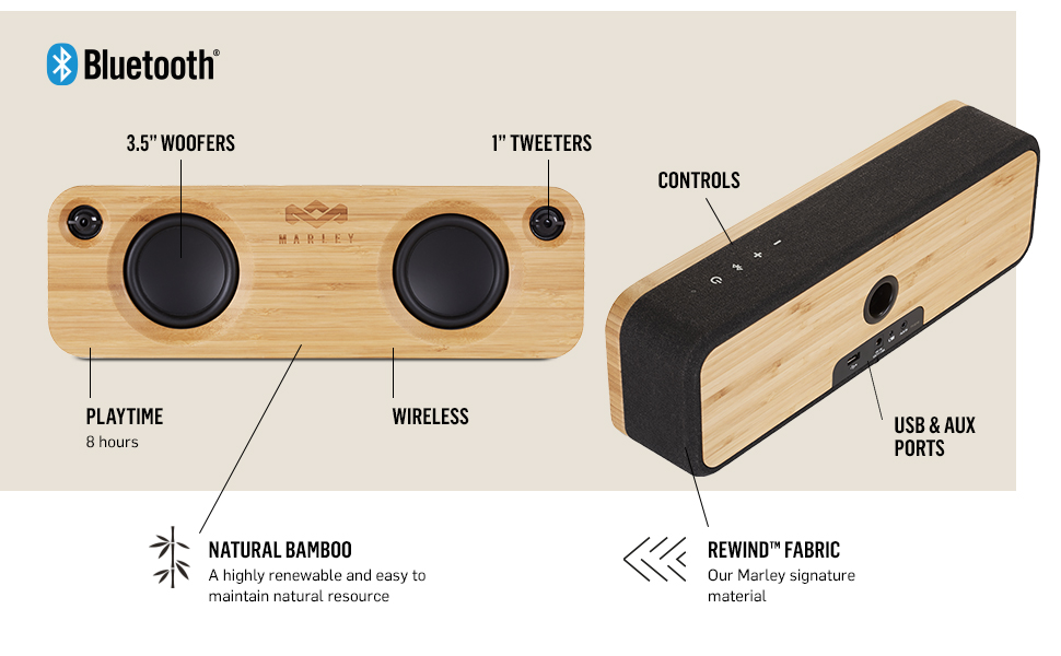 House Of Marley Get Together Bluetooth Audio System www.amazon.co.uk