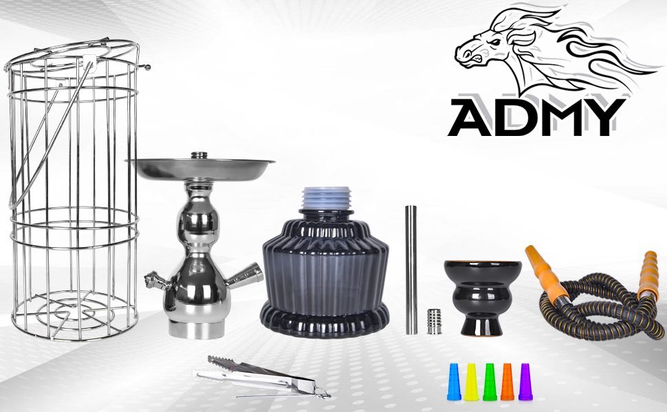 Caged Hookah Set Mini Shisha Set With Cage Hookah Set With