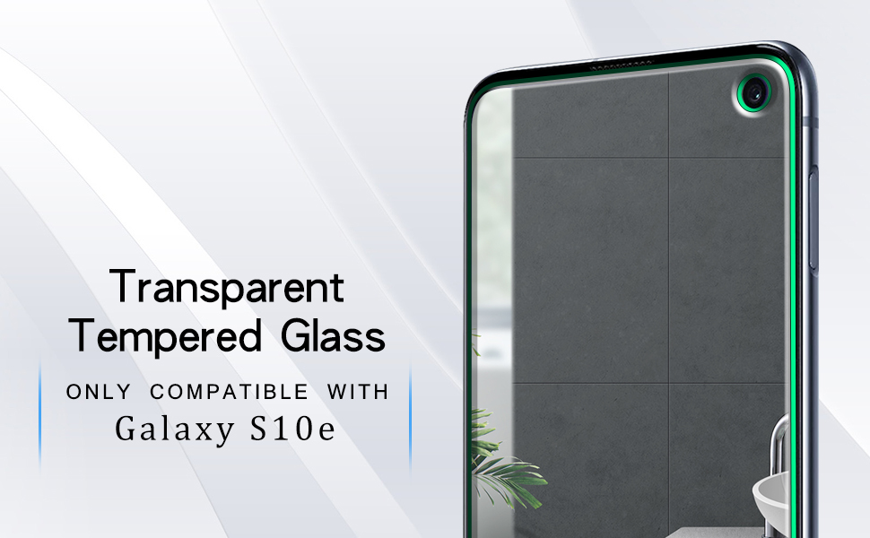 KATIN [2Pack] For Samsung Galaxy S10e Tempered Glass Screen Protector NoBubble, 9H Hardness