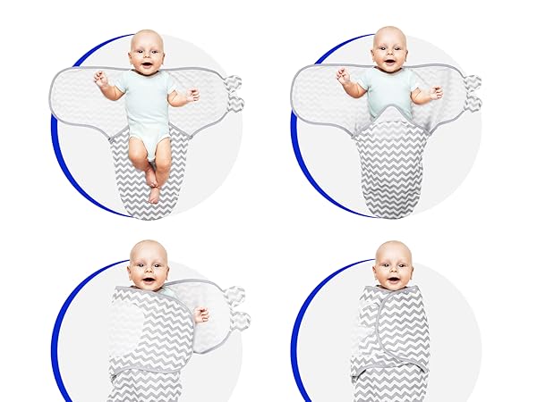 Amazon.com: Organic Baby Swaddle Sleep Sacks, 4-Pack