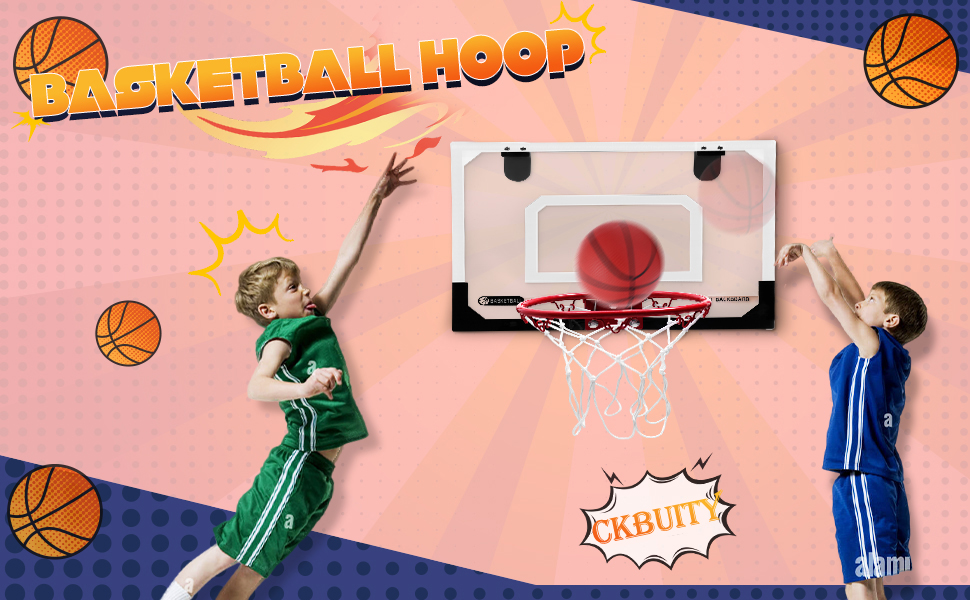 Mini Basketball Hoop For Door, Kids Indoor Basketball Hoop For Bedroom, Wall Mounted Mini