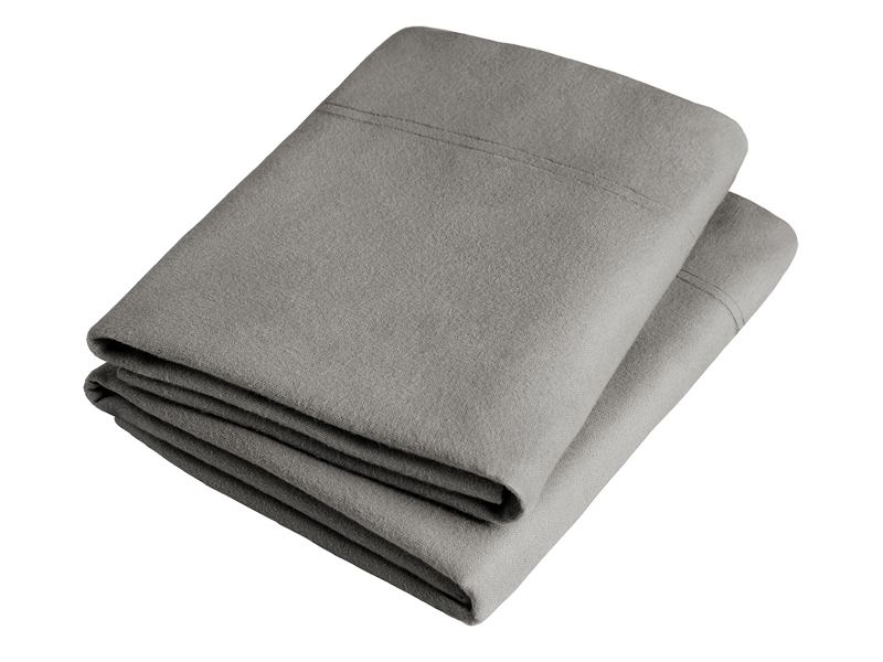 Bare Home Standard Flannel Pillowcase Set 100 Cotton Velvety Soft
