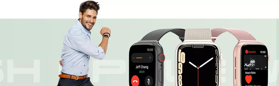 METAL MESH CHAIN APPLE WATCH STRAP