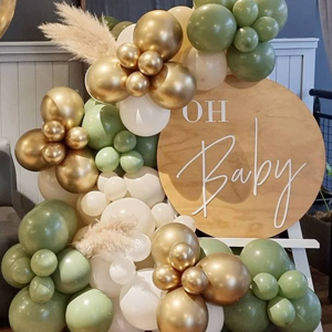 sage green balloons  sage balloons sage green and gold balloons sage party decorations green balloon