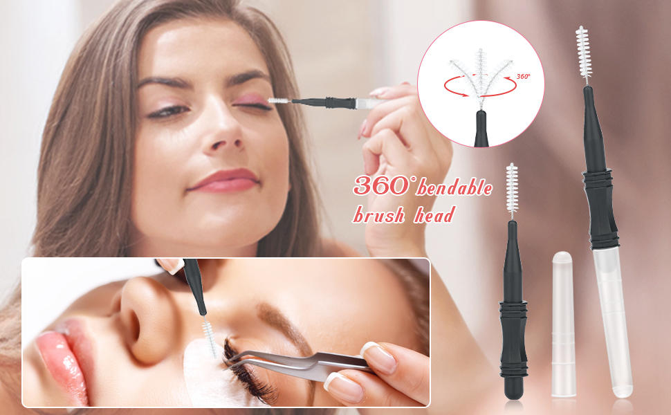 Eyelash spoolie brush
