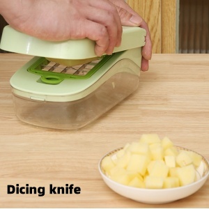 Multifunctional Vegetable Chopper with 8 Blades Finger Guard