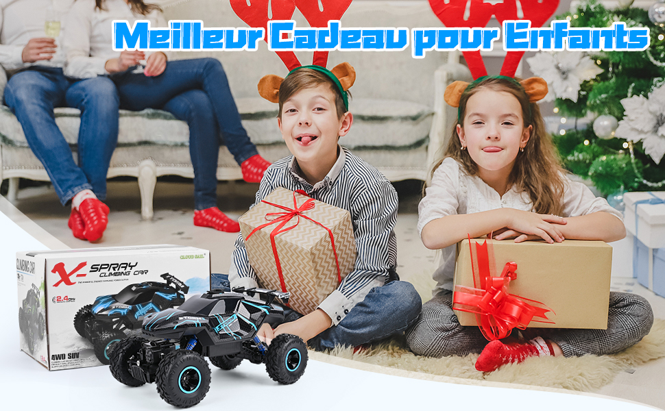 Weinsamkeit Voiture Télécommandée Tout Terrain Drift, 1:16 Voiture  Telecommandé Enfant, Voiture RC Drift avec Lumière LED et Sprays, Cadeaux  Jouets