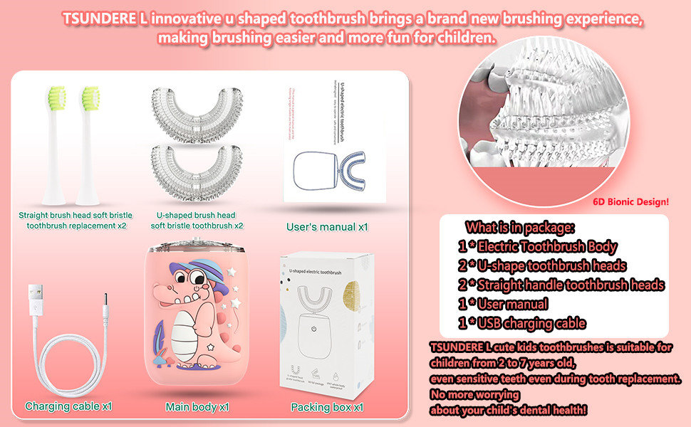 u shaped toothbrush kids 