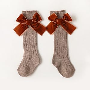 Knit Bowknot Ruffles Socks Knee High Socks