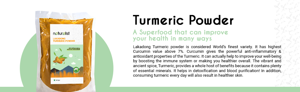 Naturalist Lakadong Turmeric Powder