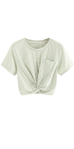 striped crop top