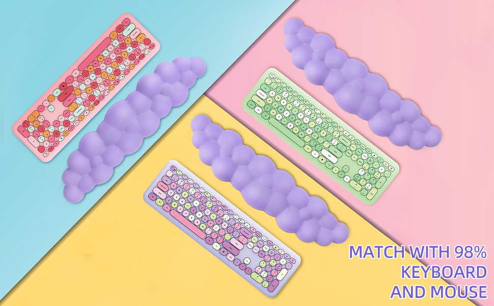 Mystarry Cloud Keyboard Wrist Rest and Mouse Wrist Rest