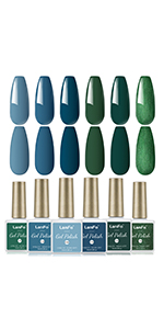 Blue Gel Nail Polish Green Gel Nail Polish