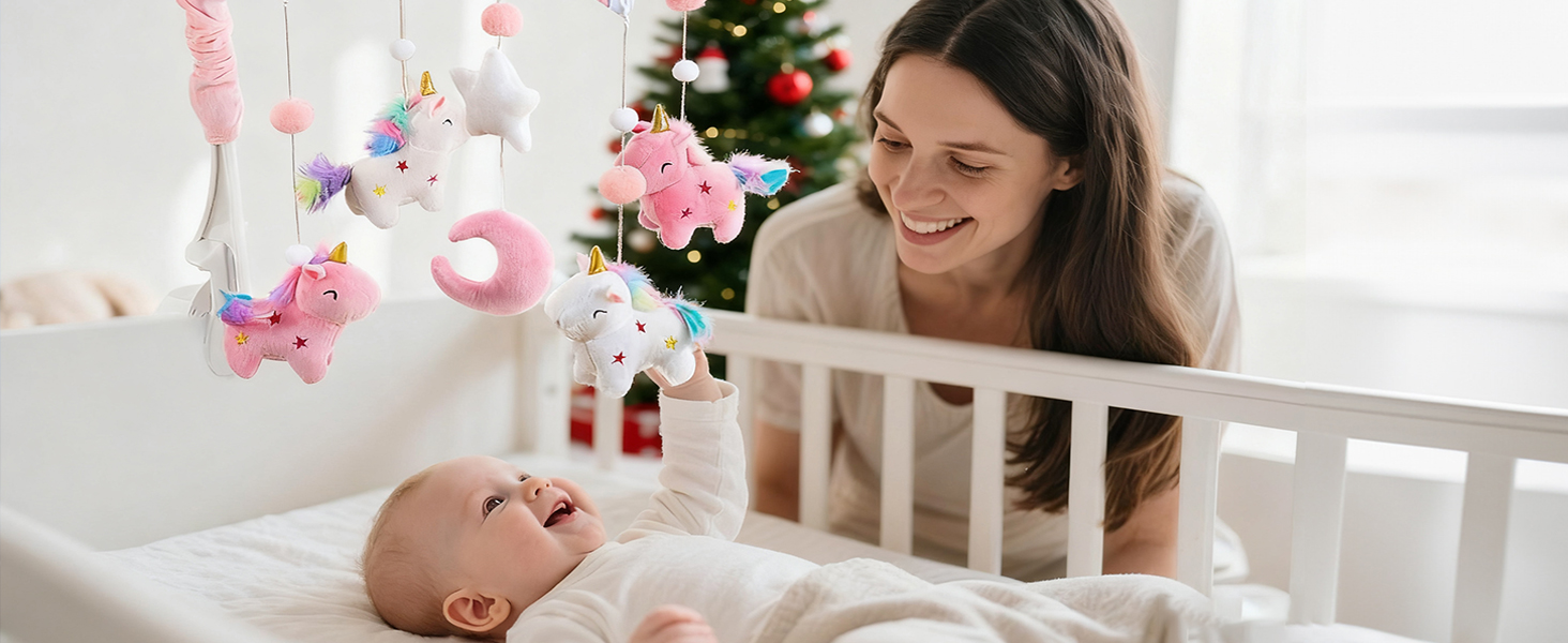 Unicorn Baby Crib Mobile