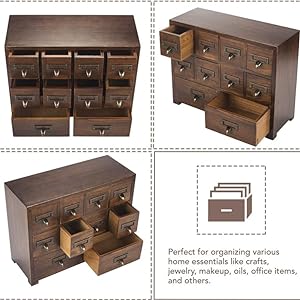 Drawers Wood Medicine Cabinet