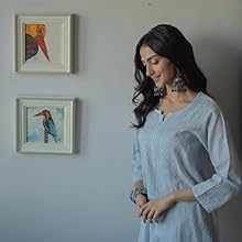 cotton chikankari kurta set for women