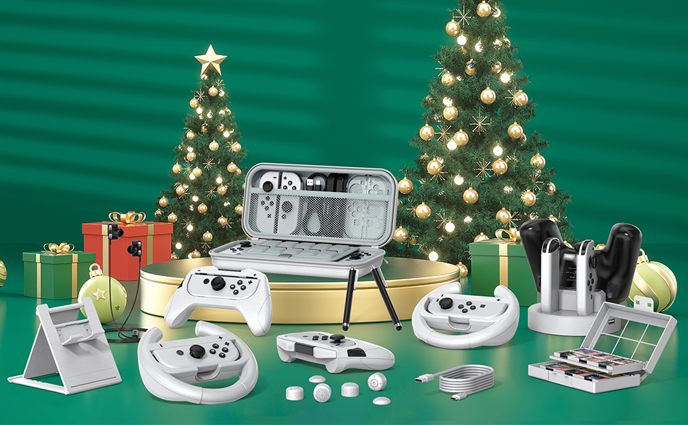 Switch OLED Accessories Bundle for Nintendo Switch OLED Upgraded 2023 HSTOP, 27 In 1