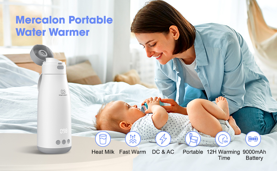 Bottle Warmer for Travel and Home, Portable Water Warmer