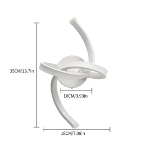 Lampada Da Parete Moderna A LED, 16W, 220V Lampada Da Parete Per Interni Con Personalità Semplice, Applique Da Parete Con Illuminazione Bianca Calda 3500K Per Camera Da Letto, Soggiorno, Corridoio (se 13 dimensione lampada da parete