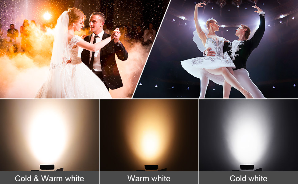 Stage Light with Barn Doors, LED Par Light DMX512 Professional DJ Par Lights