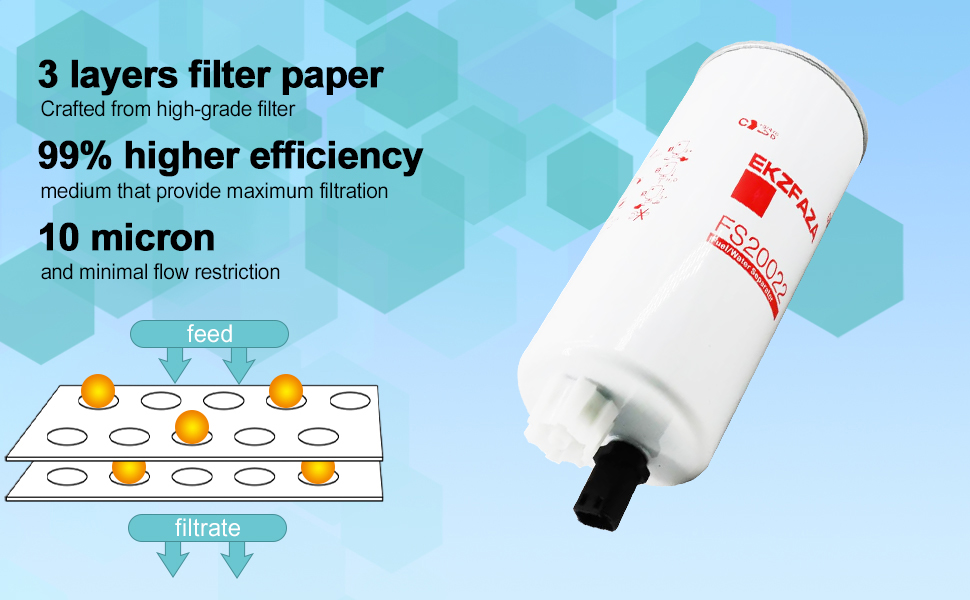 Amazon.com: FS20022 Fuel Water Separator Filter Replace for