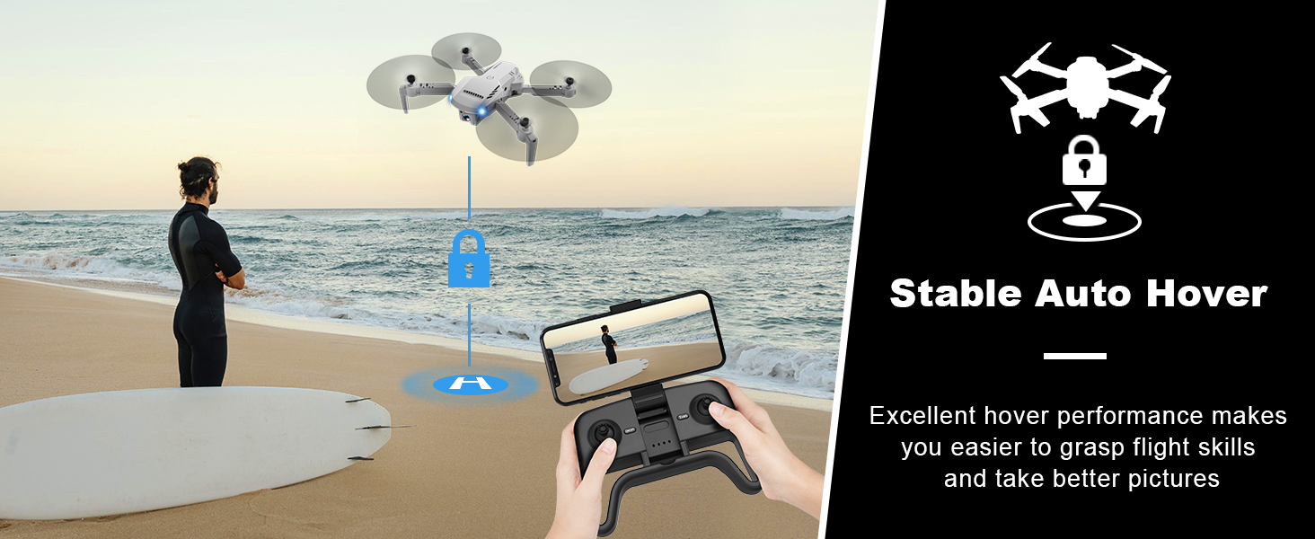 RADCLO Drone with Camera 1080P HD FPV Foldable Mini Drone