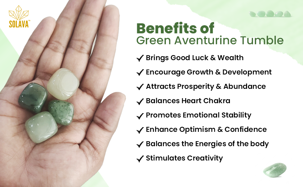 Original Green Aventurine Stone Tumble Natural Green Crystal Stones
