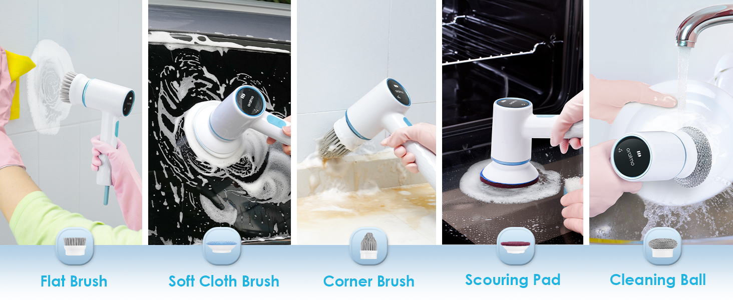 shower scrubber for a quick cleaning 