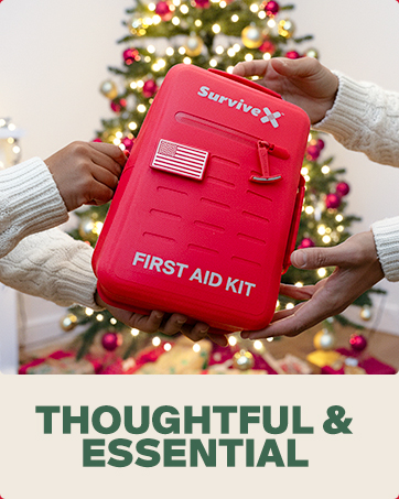 Large Waterproof First Aid Kit for Car, Travel & Home - Emergency Kit for Hiking, Camping