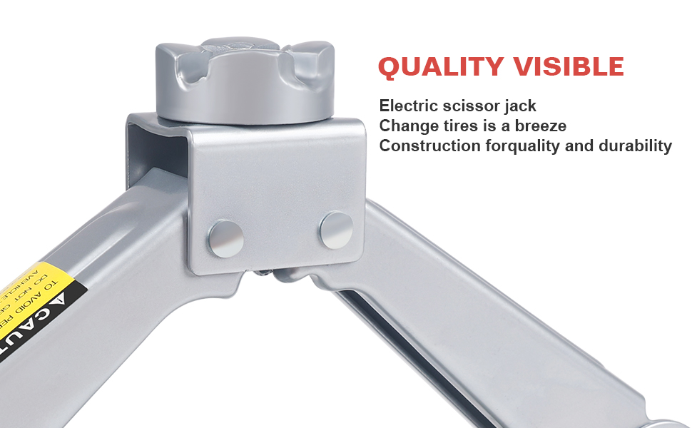 Electric Car Jack 3 Ton Scissor Jack, 12V Electric Portable