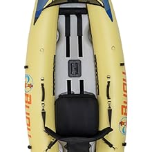 Buoy Watersports Havasu Single Kayak - close up of the middle of the kayak top view