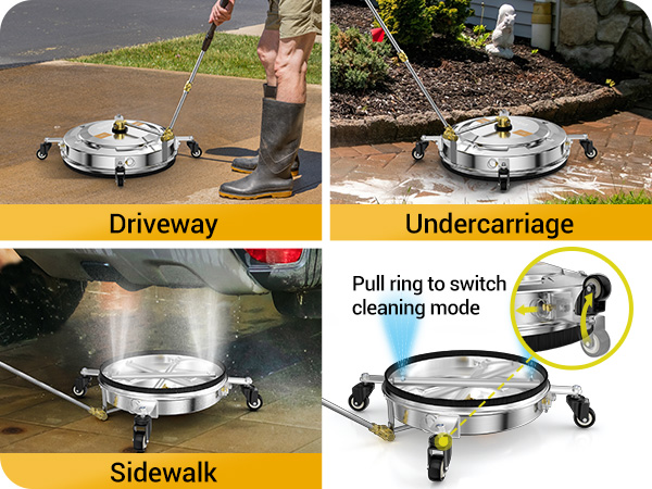 【na.e】 Smooth Reversible All-in-one Amazon.com: EVEAGE 2-in-1 Pressure Washer Surface Cleaner