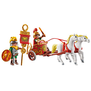 A+ 71543 PLAYMOBIL Asterix: Char romain et chevaux