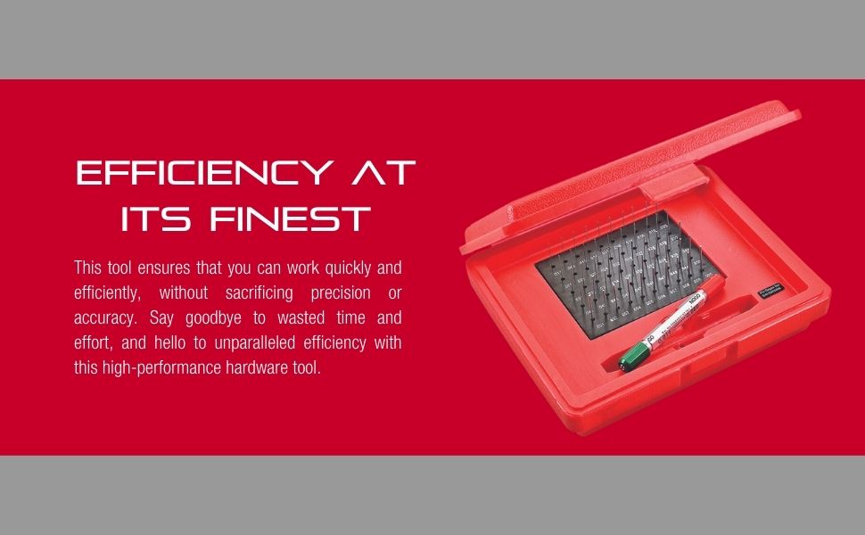 Starrett Precision Steel Pin Gage Set with Rugged, High Impact